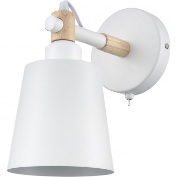 Бра LUMION ROSALINA 8097/1W MODERNI LN25 269 Е27 1*60W 220V белый/белый металл, дерево/металл