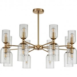 Люстра подвесная LUMION KASSIA 6586/16 MODERNI LN24 E14 16*40W 220V золото/прозрачный, металл/стекло