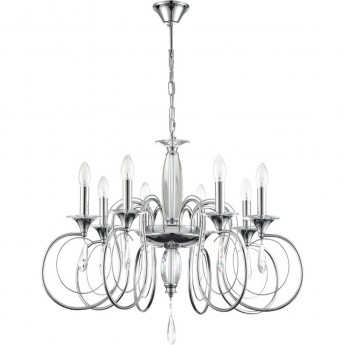 Люстра подвесная LUMION LAOKA 8032/8 CLASSI LN25 Е14 8*40W 220V хром, металл/хрусталь