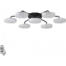 Люстра потолочная LUMION DIDANA LEDIO LN25 000с пультом ДУ LED 90W 3000-6000К 220V черный, металл/акрил 8236/7CL