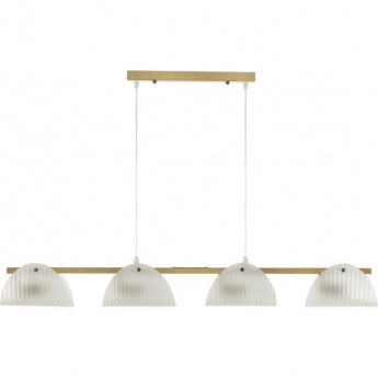 Люстра потолочная LUMION FIORO 6571/4C NEOCLASSI LN24 E14 4*60W 220V медный/белый/металл/стекло