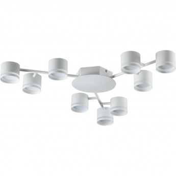 Люстра потолочная LUMION GARETA 8235/9C COMFI LN25 200 LED GX53 9*10W 220V белый металл