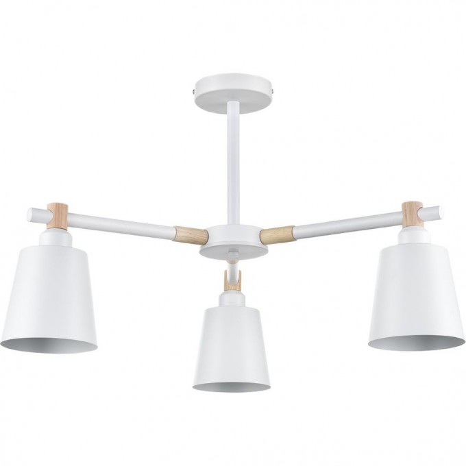 Люстра потолочная LUMION ROSALINA MODERNI LN25 269 Е27 3*60W 220V белый/белый металл, дерево/металл 8097/3C