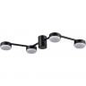 Люстра потолочная LUMION SANATA LED GX53 4*7W 220V COMFI LN25 черный, металл 8187/4C