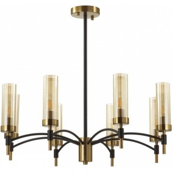 Люстра потолочная LUMION SHARON CLASSI 6538/8C LN23 167 E14 8*40W 220V чёрный, латунь