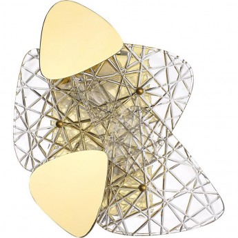 Настенный светильник LUMION QUEENY 6582/2W NEOCLASSI LN24 E14 2*40W 220V золотой/прозрачный, золотой металл/стекло, металл