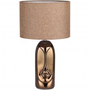 Настольная лампа LUMION AKIVI 8149/1T MODERNI LN25 000 Е27 1*60W 220V бронза/бежевый, керамика/текстиль
