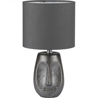 Настольная лампа LUMION AKIVI 8147/1T MODERNI LN25 000 Е27 1*60W 220V серый, керамика/текстиль
