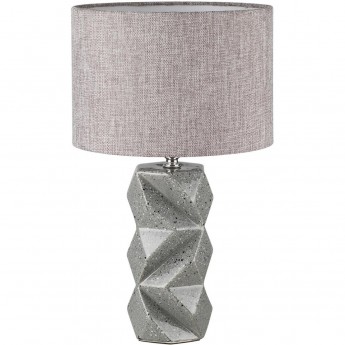 Настольная лампа LUMION BEINA 8136/1T MODERNI LN25 000 Е27 1*60W 220V серый, керамика/текстиль
