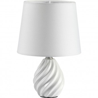 Настольная лампа LUMION KEILA 8143/1T MODERNI LN25 000 Е27 1*60W 220V белый, керамика/текстиль