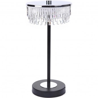 Настольная лампа LUMION SATIANA LEDIO LN25 8204/1TL LED 7W 4000К 220V серебро/черный/прозрачный, металл/акрил