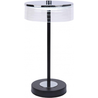 Настольная лампа LUMION SATIANA 8203/1TL LEDIO LN25 LED 7W 400К 220V серебро/черный/прозрачный, металл/акрил