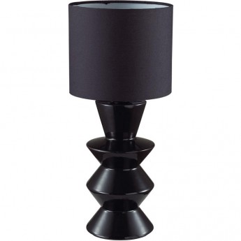 Настольная лампа LUMION SEGI 8133/1T MODERNI LN25 000 E27 1*60W 220V черный, керамика/текстиль