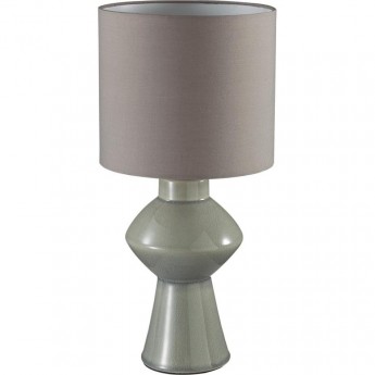 Настольная лампа LUMION SEGI 8129/1T MODERNI LN25 000 E27 1*60W 220V серый, керамика/текстиль