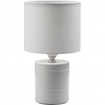 Настольная лампа LUMION TUALA 8144/1T MODERNI LN25 000 Е27 1*60W 220V белый, керамика/текстиль