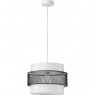 Подвес LUMION ANIMAISA MODERNI LN24 Е27 60W 220V белый, черный металл/металл, текстиль 8002/1A