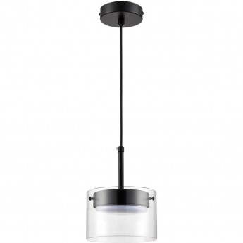 Подвес LUMION NATALINA 8232/1 COMFI LN25 193 LED GX70 1*10W 220V черный/прозрачный, металл/стекло
