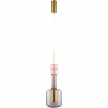 Подвес LUMION VERONA 6504/1 SUSPENTIONI LN23 GU10 50W 220V бронза розовый серый
