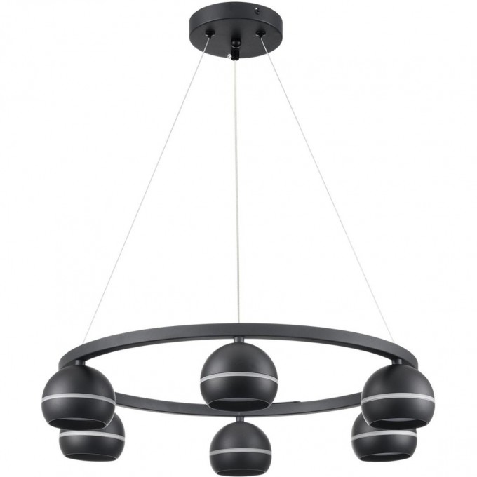 Подвесная люстра LUMION LUAZANA COMFI LN25 203 LED GX53 6*7W 220V черный металл 8242/6
