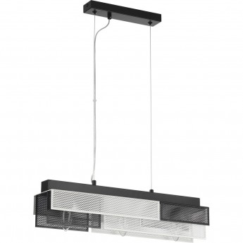 Подвесной светильник LUMION DANA 8004/3A MODERNI LN24 Е14 3*40W 220V черный/белый,, черный металл/металл