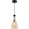 Подвесной светильник LUMION ELENIKA 8056/1А SUSPENTIONI LN24E27 1*60W 220V черный/амбер металл/стекло 8056/1A