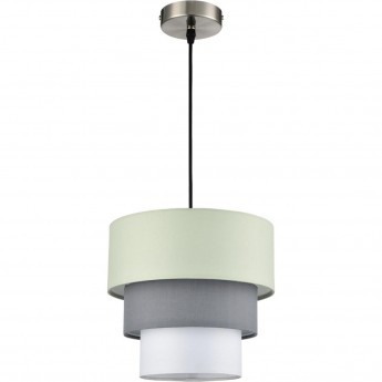 Подвесной светильник LUMION ILAIDA 8039/1 MODERNI LN25 Е27 60W 220V никель/мятный/серый/белый, металл/текстиль