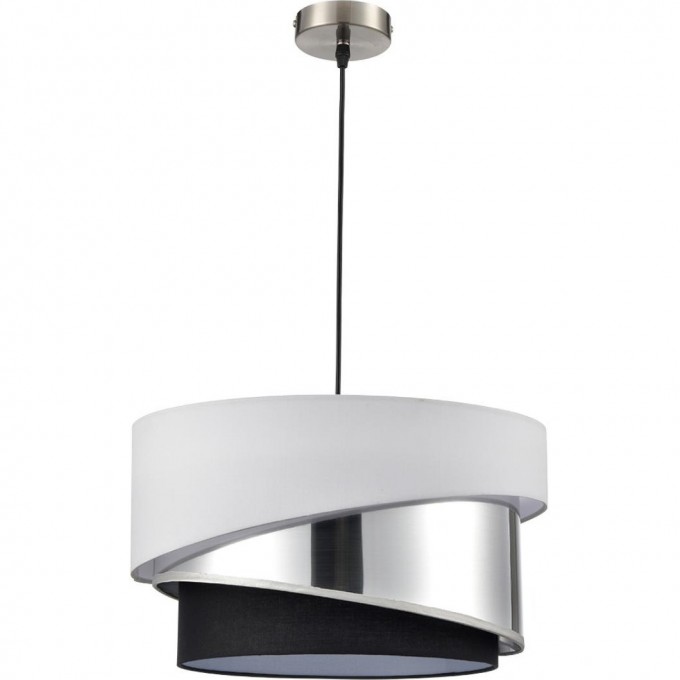 Подвесной светильник LUMION INDIRA MODERNI LN25 Е27 3*60W 220V никель/белый/серебро/черный, металл/текстиль 8040/3