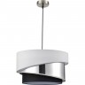 Подвесной светильник LUMION INDIRA MODERNI LN25 Е27 3*60W 220V никель/белый/серебро/черный, металл/текстиль 8040/3