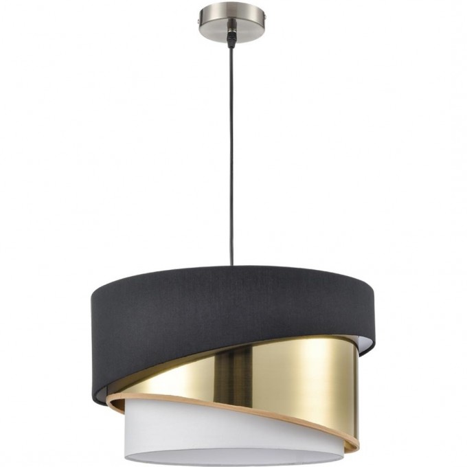 Подвесной светильник LUMION INDIRA MODERNI LN25 Е27 3*60W 220V никель/черный/золото/белый, металл/текстиль 8041/3