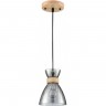 Подвесной светильник LUMION MIRABELA 8050/1А SUSPENTIONI LN24 E27 1*60W 220V дерево/смоки металл/стекло 8050/1A
