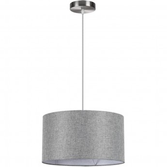 Подвесной светильник LUMION NIKKI 8251/2 MODERNI LN25 000 Е27 2*60W 220V никель/серый, металл/текстиль