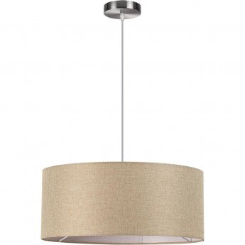 Подвесной светильник LUMION NIKKI 8250/3 MODERNI LN25 000 Е27 3*60W 220V никель/бежевый, металл/текстиль