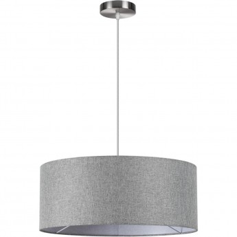Подвесной светильник LUMION NIKKI 8251/3 MODERNI LN25 000 Е27 3*60W 220V никель/серый, металл/текстиль