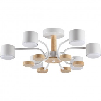 Потолочная люстра LUMION RONDO 8231/6C COMFI LN25 262 LED GX53 6*9W 220V белый, металл/дерево/пластик