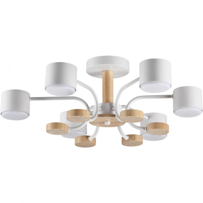 Потолочная люстра LUMION RONDO COMFI LN25 262 LED GX53 6*9W 220V белый, металл/дерево/пластик 8231/6C