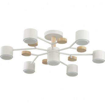 Потолочная люстра LUMION RONDO 8195/7C COMFI LN25 262 LED GX53 7*9W 220V белый, металл/дерево/пластик