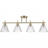 Потолочная люстра LUMION VIVIAN COMFI LN25 E14 4*40W 220V латунь/прозрачный, металл/стекло 8188/4C