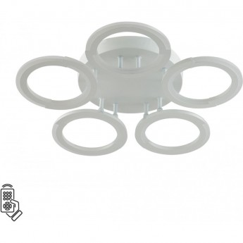 Потолочный светильник LUMION KALIFA 8027/55CL LEDIO LN25 с ПДУ LED 55W 3000-6000К 220V белый/белый, металл/акрил