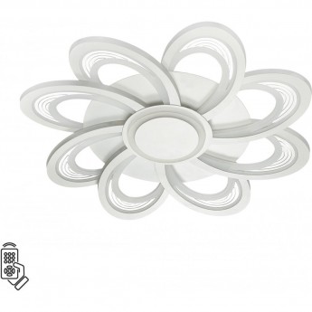 Потолочный светильник LUMION MANILA 8198/95L LEDIO LN25 с пультом ДУ 3000-6000К LED 95W 220V белый, металл/акрил