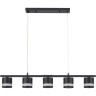 Светильник подвесной LUMION LANIKA COMFI LN25 LED GX53 5*7W 220V черный, металл/акрил 8240/5