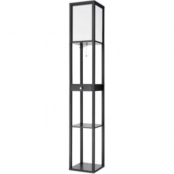 Торшер LUMION PRACTIC 8092/1F COMFI LN25 Е27 1*60W 220V черный/белый, дерево/текстиль