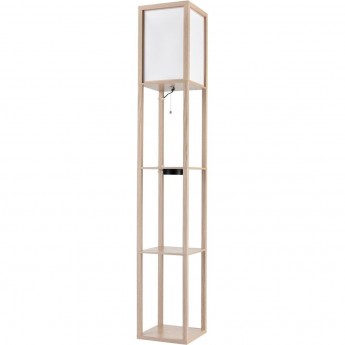 Торшер LUMION PRACTIC 8091/1F COMFI LN25 Е27 1*60W 220V дерево/белый, дерево/текстиль