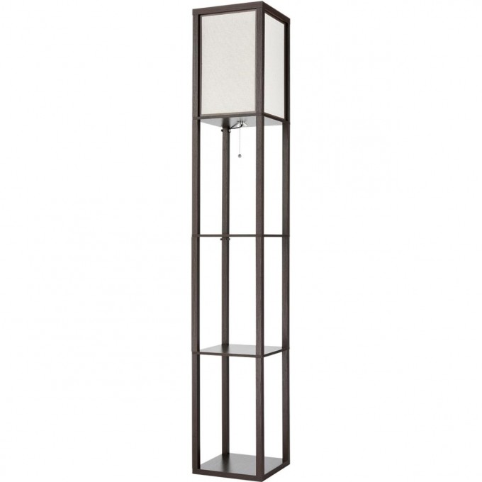 Торшер LUMION PRACTIC COMFI LN25 Е27 1*60W 220V кофейный/белый, дерево/текстиль 8090/1F